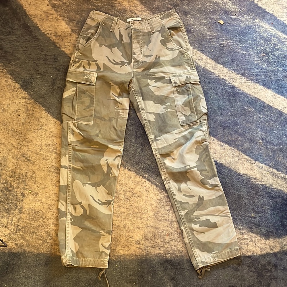 Grlfrnd high waist camo pants